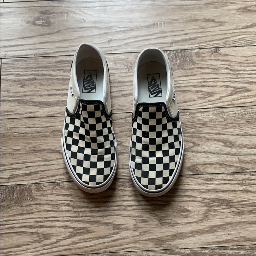 Vans checkered shoes